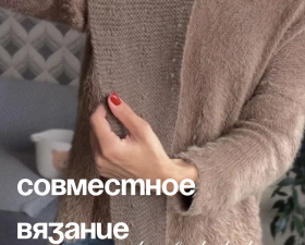 Совместное вязание с @bydashylia : перчатки, шапка, косынка